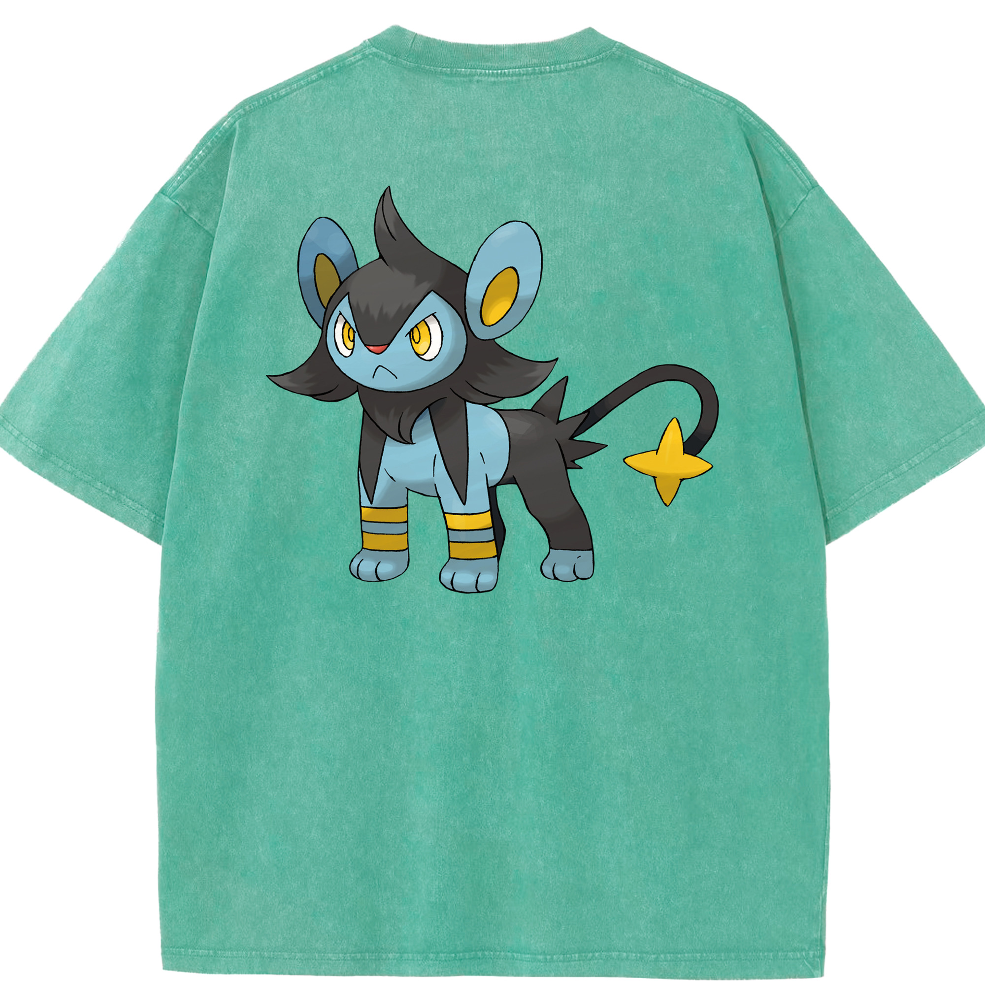（画像用） ポケットモンスター Pokémon 綿100% ヴィンテージ風 半袖Tシャツ（背面プリント）